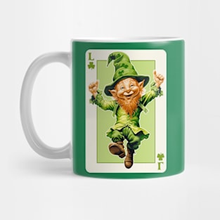 Leprechaun Shamrock Card St Paddys Day Festival Mug